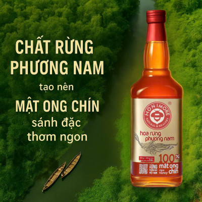 COMBO mua 2 TẶNG 1 cùng loại: Mật ong nguyên chất rừng Phương Nam chai 630g
