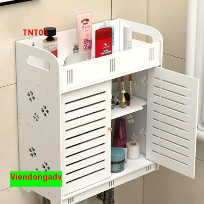 Tủ nhà tắm chống thấm nước - Kệ lắp ráp treo tường nhà tắm TNT01 - Nội thất lắp ráp