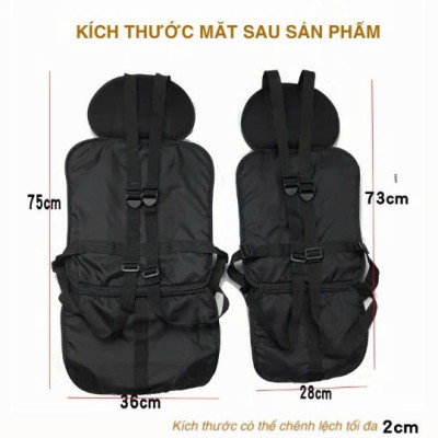 Địu ghế ngồi an toàn cho em bé trên ô tô - đai ghế an toàn trẻ em