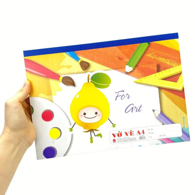 Vở Vẽ A4 3828 - Giấy Trắng (Mẫu Màu Giao Ngẫu Nhiên)