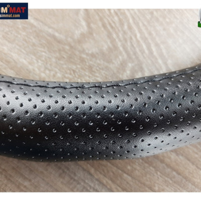 Bọc vô lăng cao cấp Acura chất liệu da thật 100%, khâu tay thủ công size M phù hợp các loại xe nhãn hiệu Macsim mã 8990