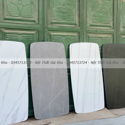 Bàn ăn mặt đá phiến ceramic kèm ghế Loft