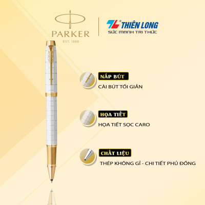 Bút lông bi cao cấp Parker IM PRM X-Pearl GT TB-2143464 - Thép không gỉ