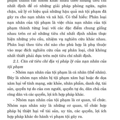Nạn nhân học - Một số vấn đề lý luận và thực tiễn (bản in 2024)