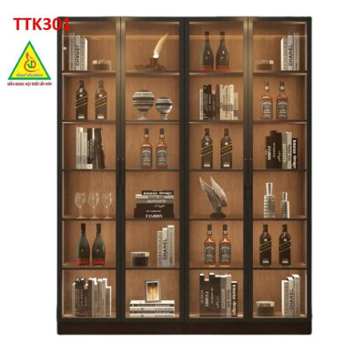 Tủ trang trí cánh kính TTK301 - Nội thất lắp ráp Viễn Đông ADV