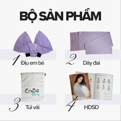 [Thiết Kế Mới - Màu Mocha] Địu Vải Em Bé Sling Baby Sling Nova/Nova Plus Dễ Địu Êm Vai An Toàn Cho Bé 0–24 Tháng