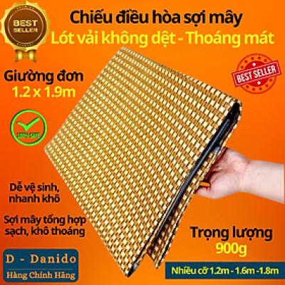 [HÀNG XỊN - CHỌN SIZE] Chiếu điều hòa sợi mây tổng hợp lót vải không dệt cao cấp hàng xuất khẩu 2 mặt giá rẻ 1m2 1m6 1m8 chính hãng