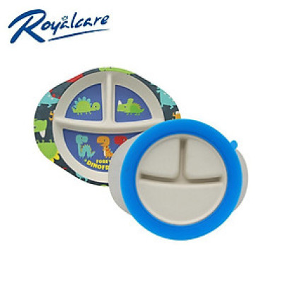 Khay ăn chia ngăn cho bé bamboo khay ăn bé ăn dặm BLW - Royalcare RC-7920 - 7921