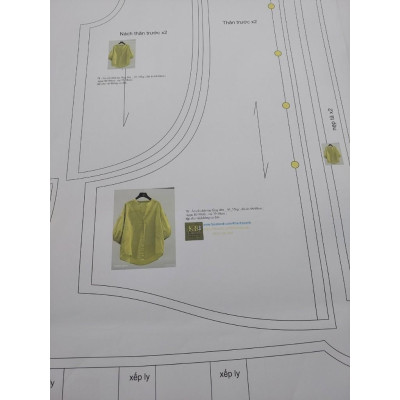 Rập giấy A0 mã 69 (BẢN VẼ) chân váy 360