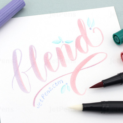 Bút lông cọ hai đầu Tombow ABT Dual Brush Pen - Brush/ Bullet - Port Red (757)