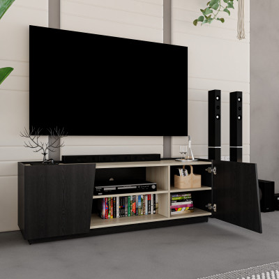 [Happy Home Furniture] VIGGO, Kệ TV 2 cửa mở, 160cm x 40cm x 54cm ( DxRxC), KTV_048