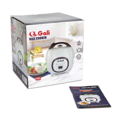[Chính hãng] Nồi cơm điện GALI GL-1708 0.8 lít. Thiết kế nhỏ gọn, hiện đại, hàng nhập khẩu chất luọng cao, bảo hành 24 tháng.