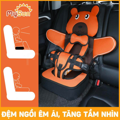 Ghế ngồi ô tô oto cho em bé 1 2 3 4 5 tuổi an toàn trên xe hơi MySun