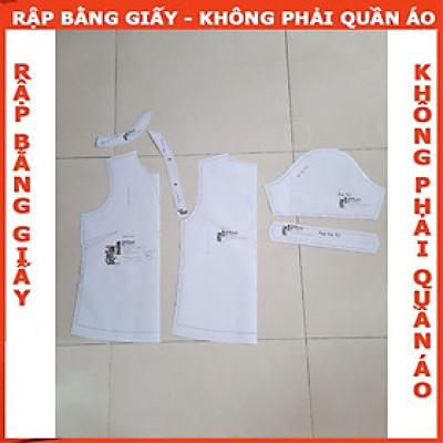 Rập giấy  A0 đầm dây 2 lớp cho bé 
 mã R159 (BẢN VẼ)