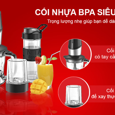 Máy Xay Sinh Tố Đa Năng Sunhouse SHD5340B (500W) - Hàng chính hãng