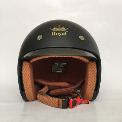 Nón bảo hiểm 3/4 kính âm Royal M139 Đen nhám cao cấp Lót tháo rời, che hết mặt