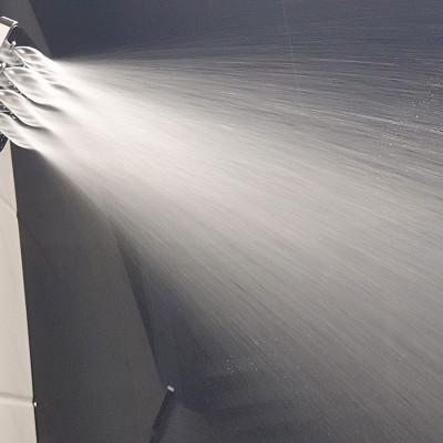 Bộ đài sen, tay sen vuông nhựa ABS mạ Chrome cao cấp Eurolife EL-DSV 02 (Trắng bạc)