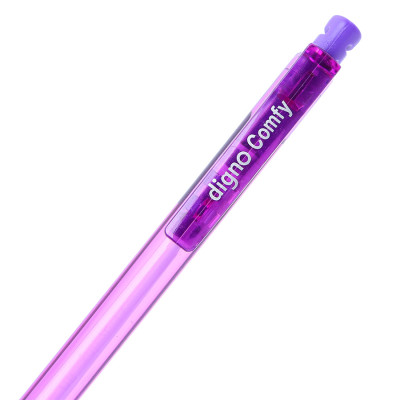 Vỉ 10 Cây Viết Bi Gel Bấm Digno Comfy - Mực Tím