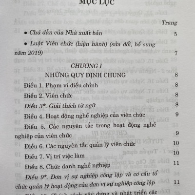 Luật Viên Chức ( hiện hành ) ( sửa đổi, bổ sung năm 2019
