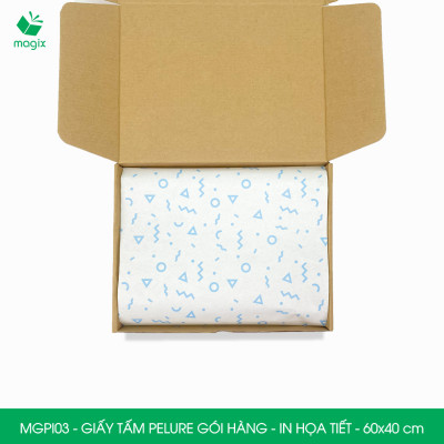 MGPI03 - Combo 100 tấm giấy Pelure gói hàng in họa tiết - 60x40 cm