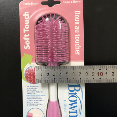 [ AC229 ] Cọ rửa bình sữa cổ thường và cổ rộng, chất liệu silicone - Dr.Brown