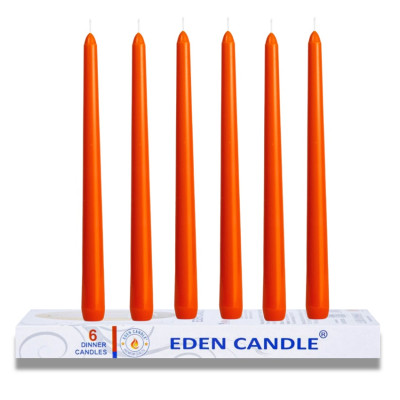 Hộp 6 nến thơm taper Eden Candle FTRAMART EDC2331 25 cm (Cam bí ngô)