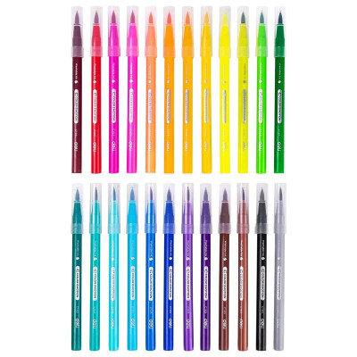 Hộp 24 Bút Lông Màu Cọ Mềm - Deli EC10324