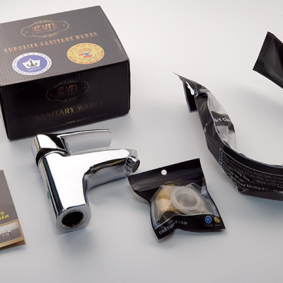 Vòi lavabo nóng lạnh Eurolife EL-4002 (Trắng bạc)