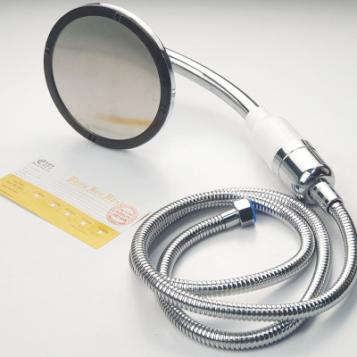 Bộ tay dây sen siêu tăng áp mặt tròn lõi lọc Vitamin C Eurolife EL-146SH (Trắng bạc)