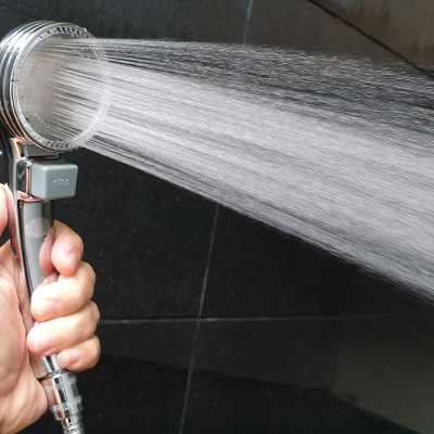 Bộ tay dây sen siêu tăng áp Eurolife EL-102SH (Trắng bạc)