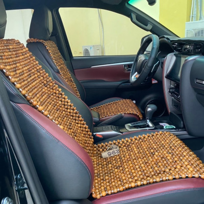 Lót đàn ghế ô tô hạt gỗ Bách Xanh - Mian .vn ( hình thật )