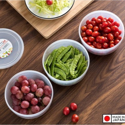 Bộ 03 Hộp thực phẩm Nakaya 1300ml hàng nội địa Nhật Bản K.156#