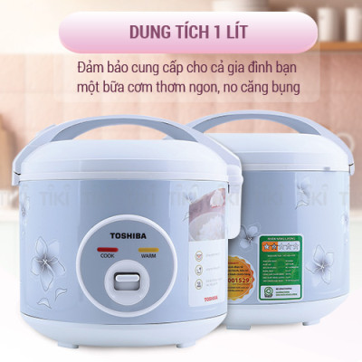 Nồi Cơm Nắp Gài Toshiba RC-10JFM(H)VN (1L) - Hàng chính hãng