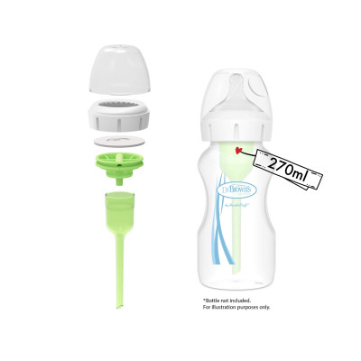 [ WR206 - Cổ rộng ] Bộ phụ kiện bình sữa Dr.Brown