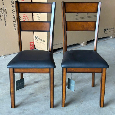 Bộ bàn ăn tròn + 4 ghế SM31CT Tundo KT ( Ngang 107 x Sâu 107 x Cao 76 )cm