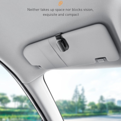 Giá Treo Kính Kẹp Thẻ Hoặc Phụ Kiện Trên Xe Ô Tô Baseus Platinum Vehicle Eyewear Clip (Clamping Type / Paste Type) - Hàng Chính Hãng