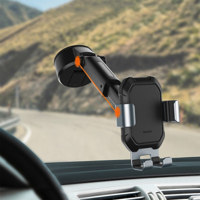 Giá đỡ điện thoại Baseus Tank Gravity Car Mount Holder with Suction Base SUYL - Hàng chính hãng