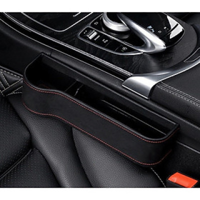 Bộ Khay Đựng Đồ Đa Năng - Hộc Để Đồ Khe Ghế Ô Tô Xe Hơi Cao Cấp + Tặng 10 Viên Sủi Rửa Kính