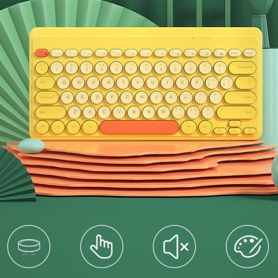 Bàn phím không dây HXSJ K610 - Kết nối 2.4G giảm ồn, gọn nhẹ dễ mang đi, phù hợp Mac/ PC/ Laptop/ Điện thoại - Hàng chính hãng