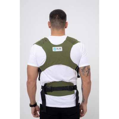 Địu vải BUBI Gen 3 - Xanh lính - Cotton 100%