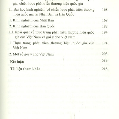 Chiến Lược Phát Triển Thương Hiệu Quốc Gia Ở Nhật Bản Và Hàn Quốc - Gợi Ý Cho Việt Nam (Sách chuyên khảo)