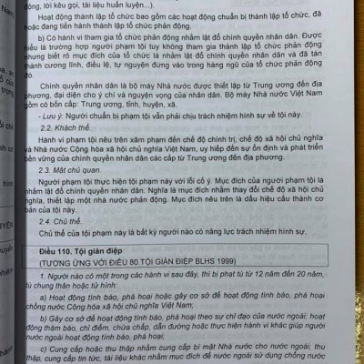 Phương pháp định tội danh với 538 tội phạm trong Bộ luật Hình sự năm 2015, sửa đổi bổ sung năm 2017 và Bộ mẫu chương trình điều hành phiên tòa hình sự sơ thẩm, phúc thẩm