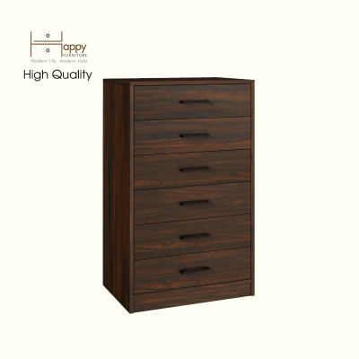 HAPPY FURNITURE , HEINEE - Tủ lưu trữ 6 ngăn kéo, THK_234 , 60cm x 40cm x 84cm DxRxC, sản phẩm phổ thông