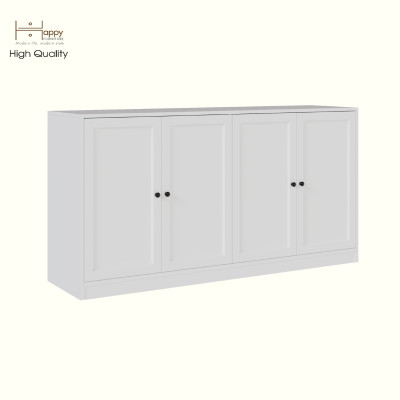 HAPPY FURNITURE , MATTA - Tủ lưu trữ 4 cánh mở , TCM_211 , 160cm x 40cm x 82cm DxRxC