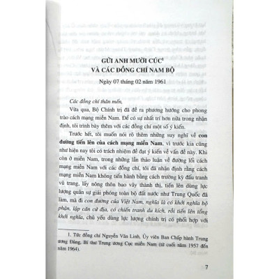 Sách - Thư Vào Nam (Lê Duẩn)