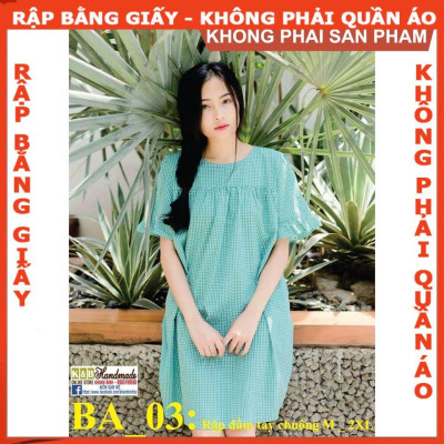 Rập giấy BA03 - rập đầm bầu tay chuông (BẢN VẼ)