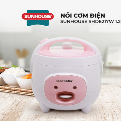Nồi Cơm Điện Nắp Gài Sunhouse SHD8217W (1.2L) - Hàng chính hãng