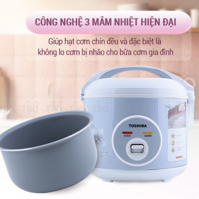 Nồi Cơm Nắp Gài Toshiba RC-10JFM(H)VN (1L) - Hàng chính hãng