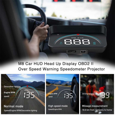Máy Chiếu HUD Head up display M Series I OBD2 GPS HUD cáp USB Chất Lượng Cao Cho Xe Hơi Cửa hàng nội thất ô tô TrendyCar