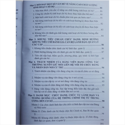 Sách Quy Định Lấy Phiếu Tín Nhiệm Đối Với Các Chức Danh, Chức Vụ Lãnh Đạo, Quản Lý Trong Hệ Thống Chính Trị - V2245T
